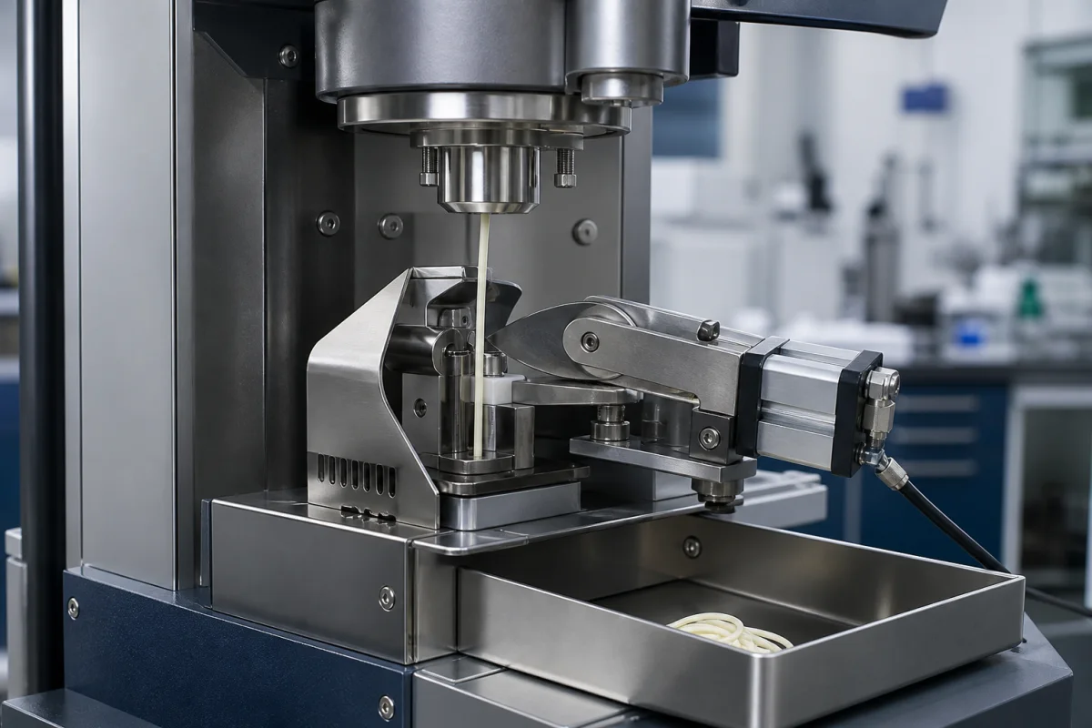 Schneidmechanismus für Extrudat in einer industriellen Fertigungsumgebung