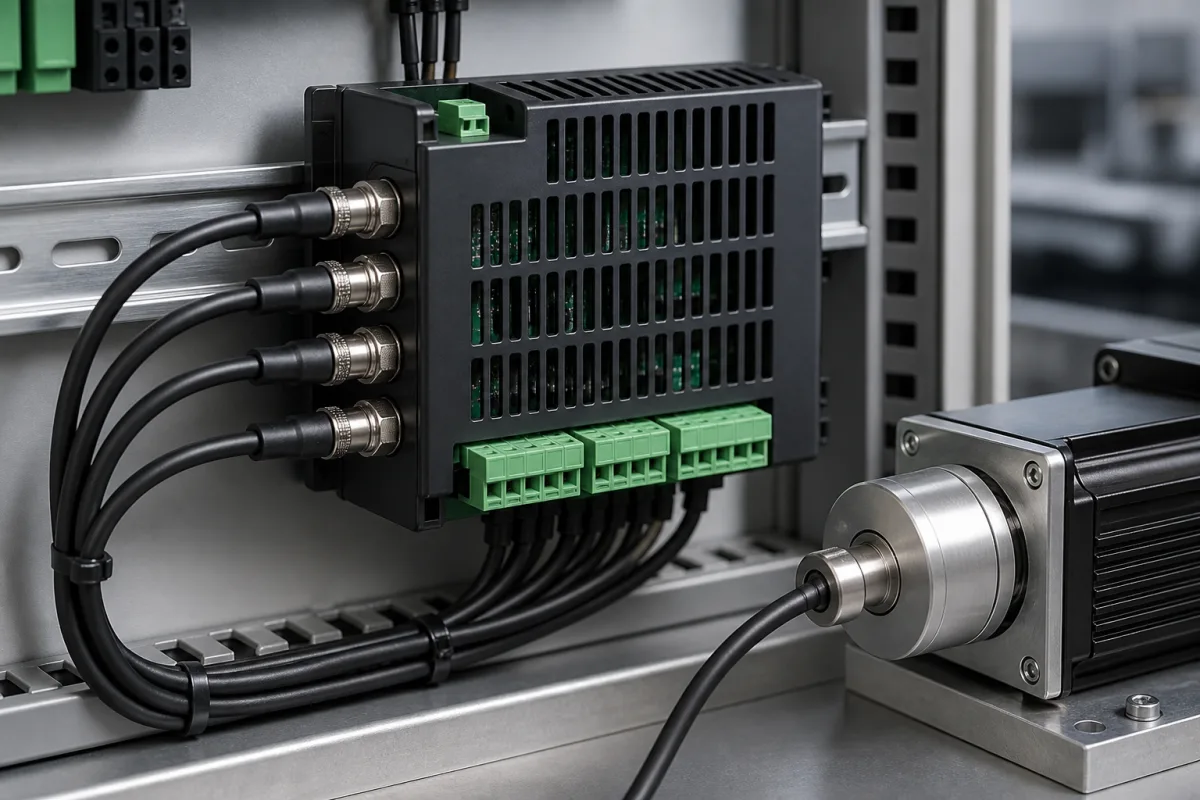 Feedback-Schnittstelle (Encoder-Eingang) in einer industriellen Fertigungsumgebung