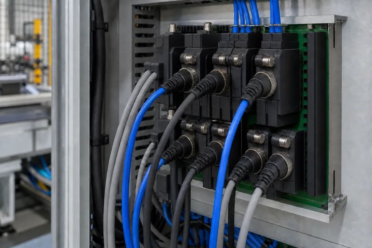 Feldseitige I/O-Steckverbinder in einer industriellen Fertigungsumgebung