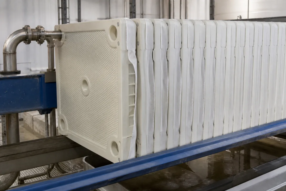 Filterplatten in einer industriellen Fertigungsumgebung