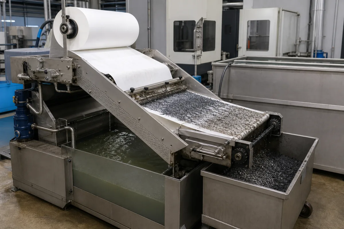 Filtration Unit (e.g., Paper Band Filter, Cyclone Separator) in a manufacturing environment