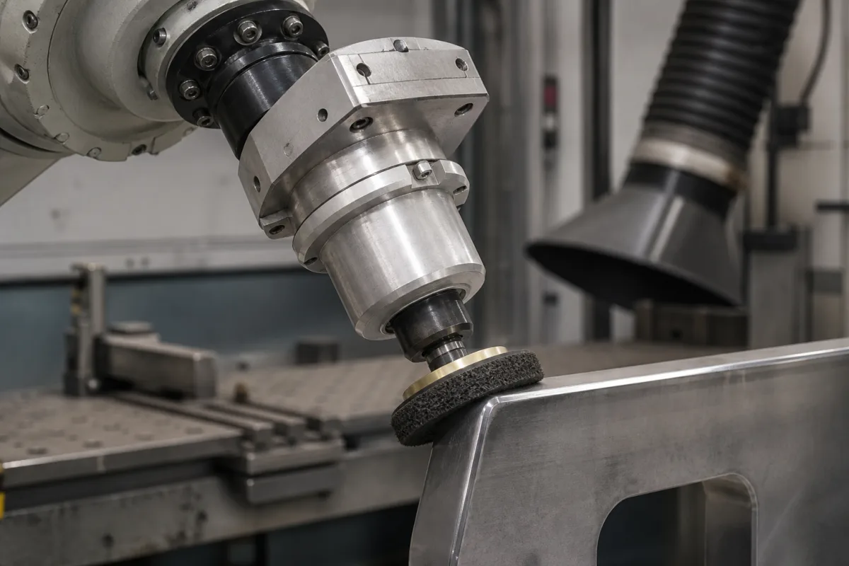 Finish-Werkzeugkopf in einer industriellen Fertigungsumgebung