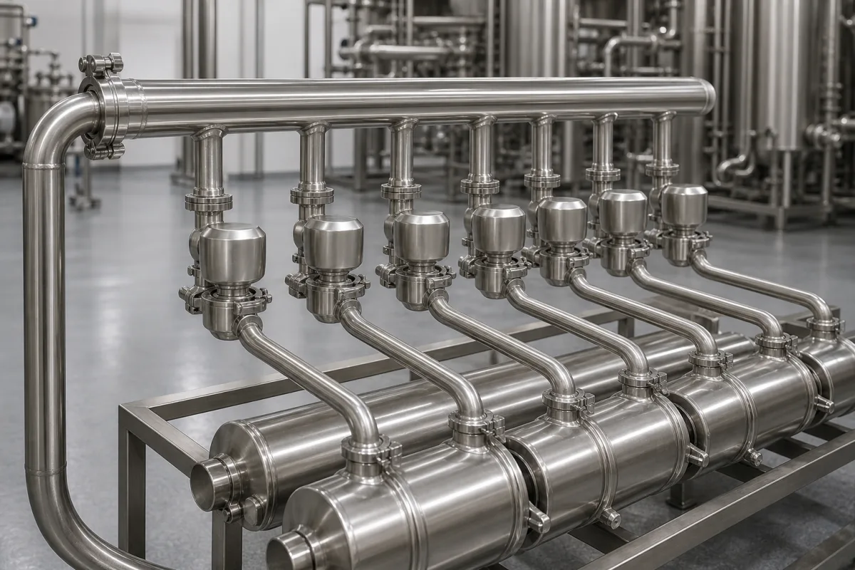 Strömungsverteiler in einer industriellen Fertigungsumgebung