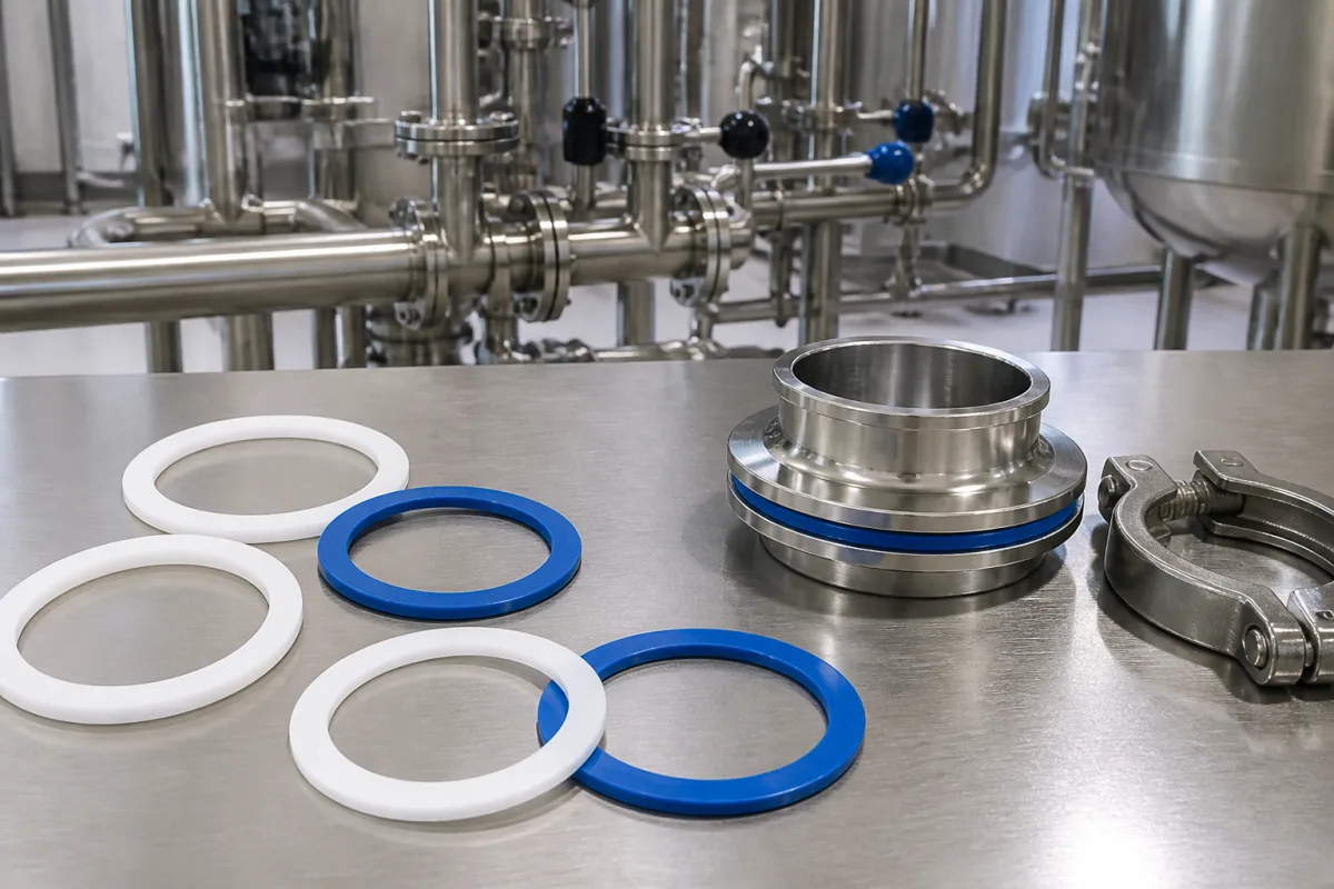 Lebensmittelgeeignete Sanitärdichtung in einer industriellen Fertigungsumgebung