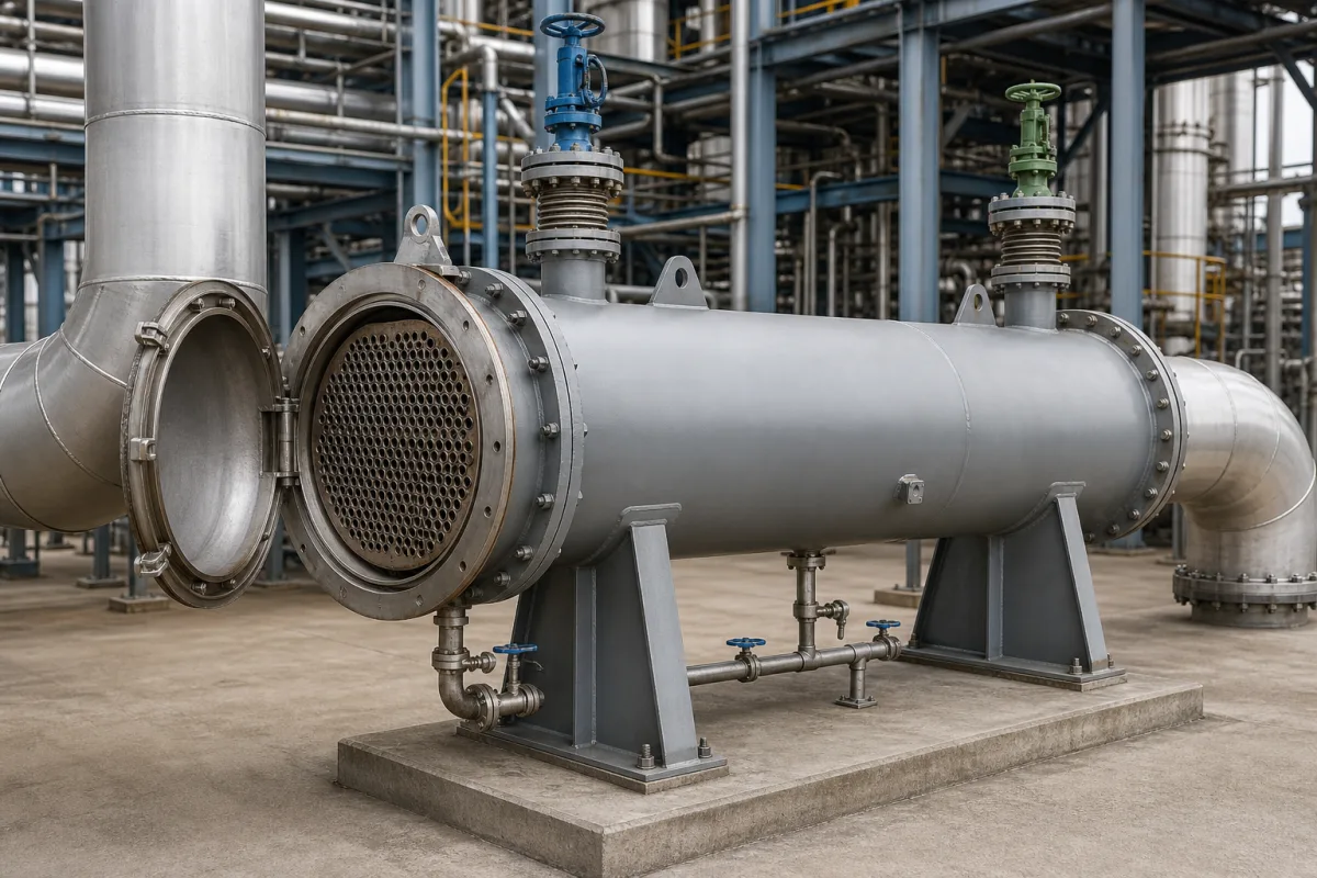 Gaskühler in einer industriellen Fertigungsumgebung