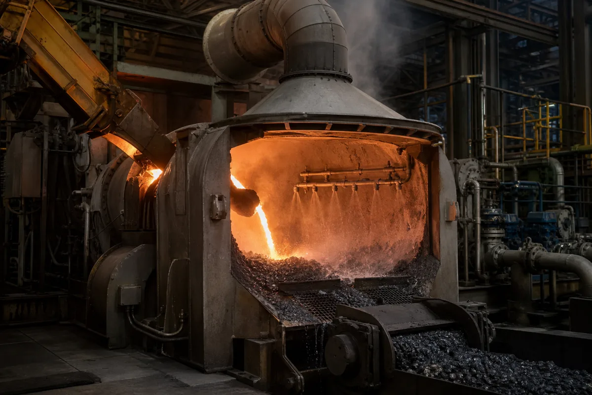 Granulationskammer in einer industriellen Fertigungsumgebung