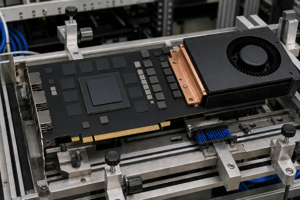图形处理单元（GPU） 的工业制造场景图