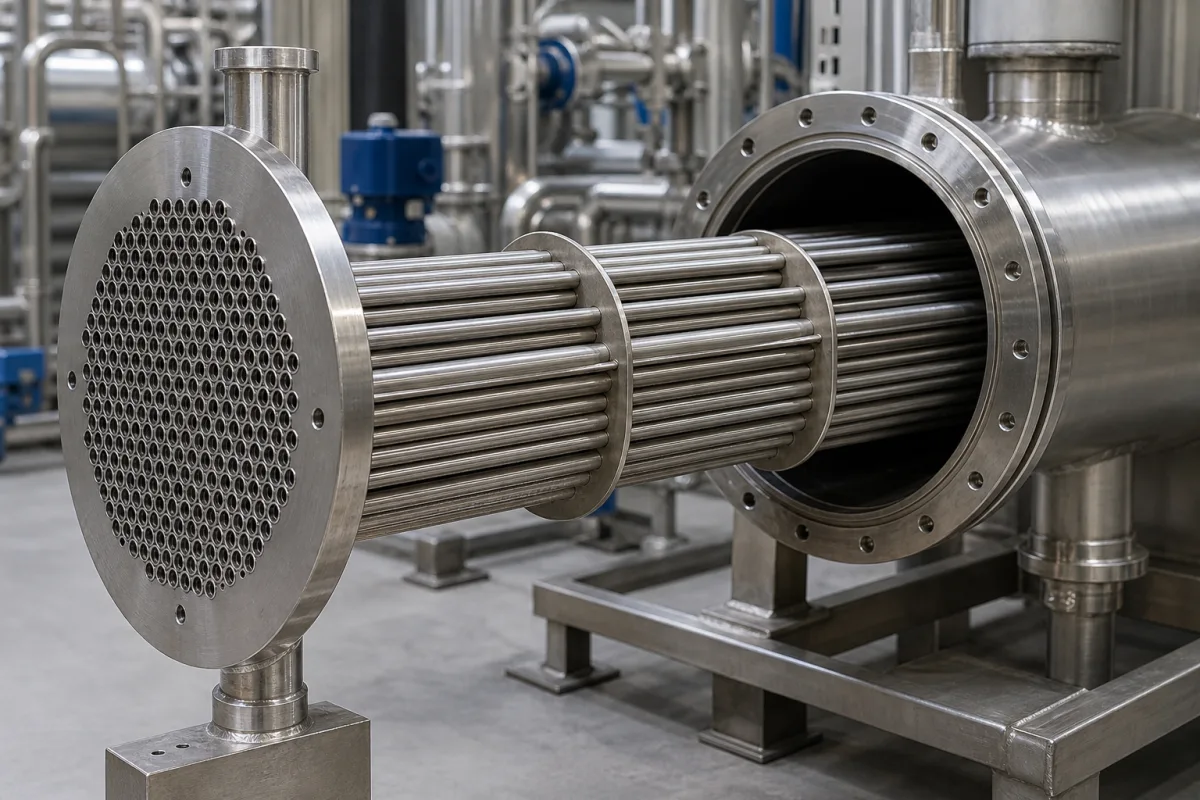 Wärmetauschelement in einer industriellen Fertigungsumgebung