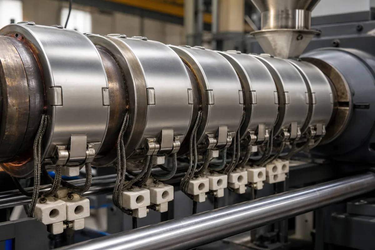 Heizbänder in einer industriellen Fertigungsumgebung