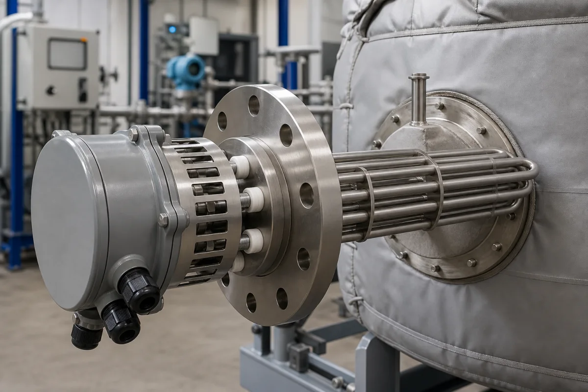 Heizelement in einer industriellen Fertigungsumgebung