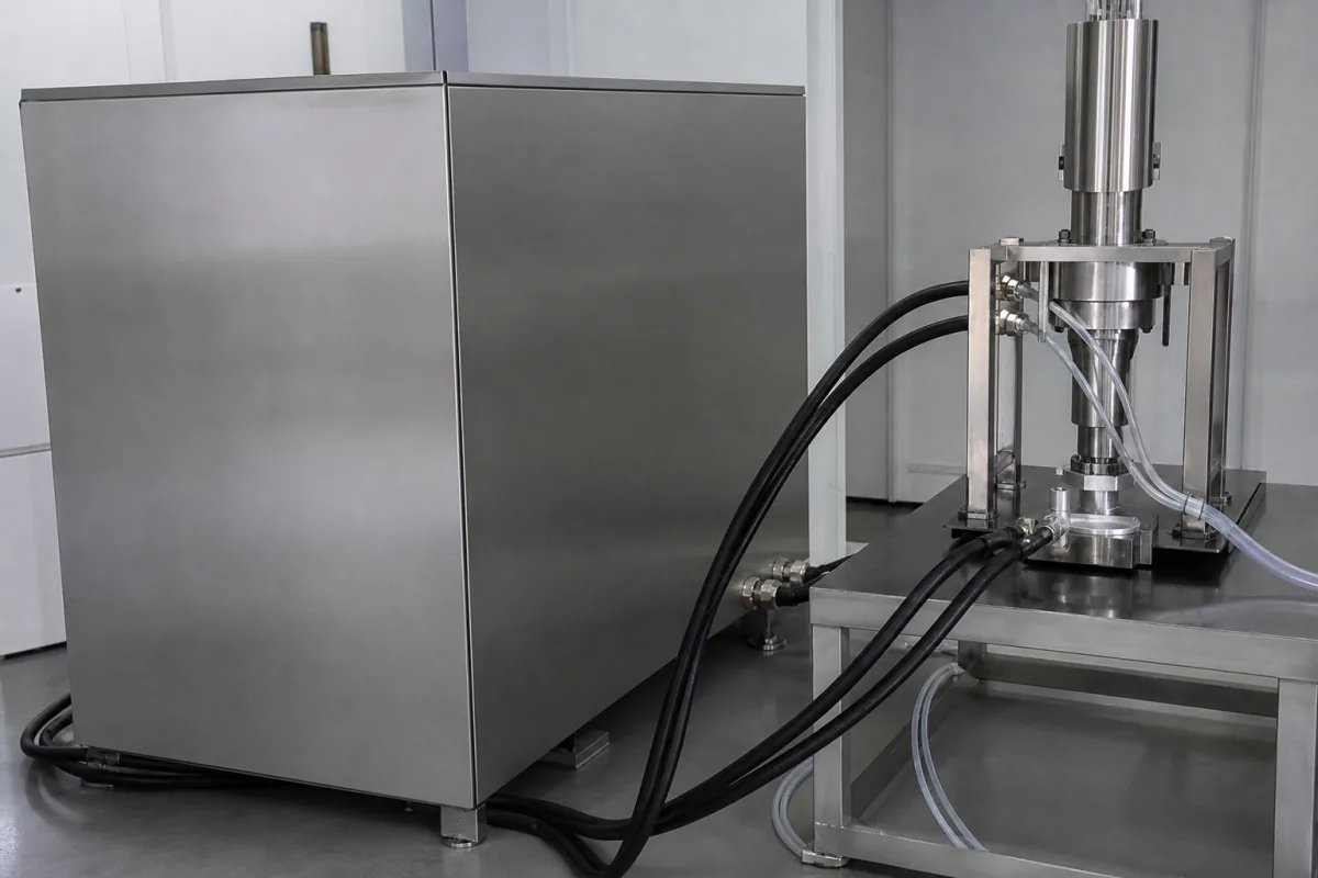 Hochfrequenzgenerator in einer industriellen Fertigungsumgebung