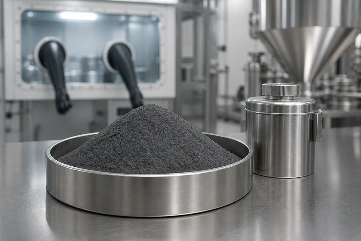Hochreines Molybdändisilicid-Pulver in einer industriellen Fertigungsumgebung