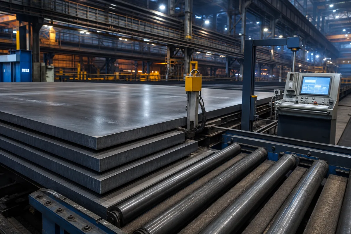 High-Strength Abrasion-Resistant Steel Plate in a manufacturing environment