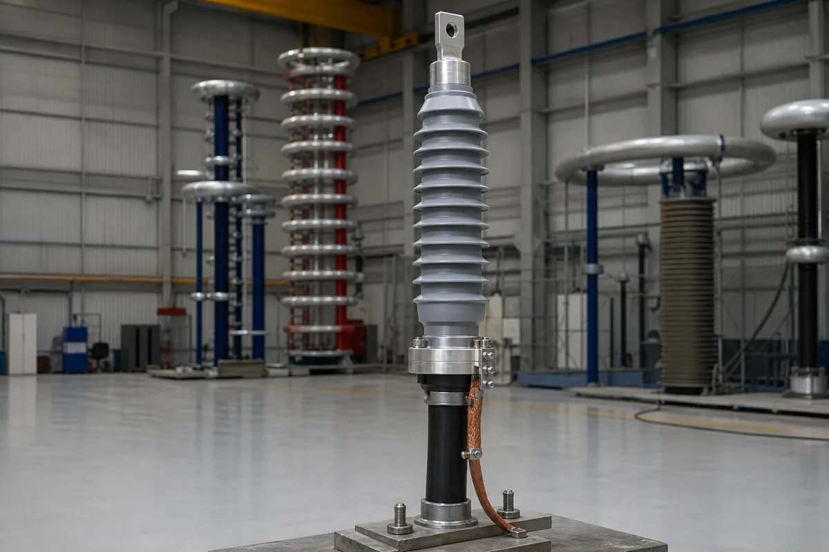 High-Voltage Insulated Cable Termination in a manufacturing environment
