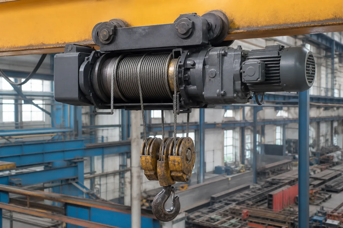 Hubwerk in einer industriellen Fertigungsumgebung