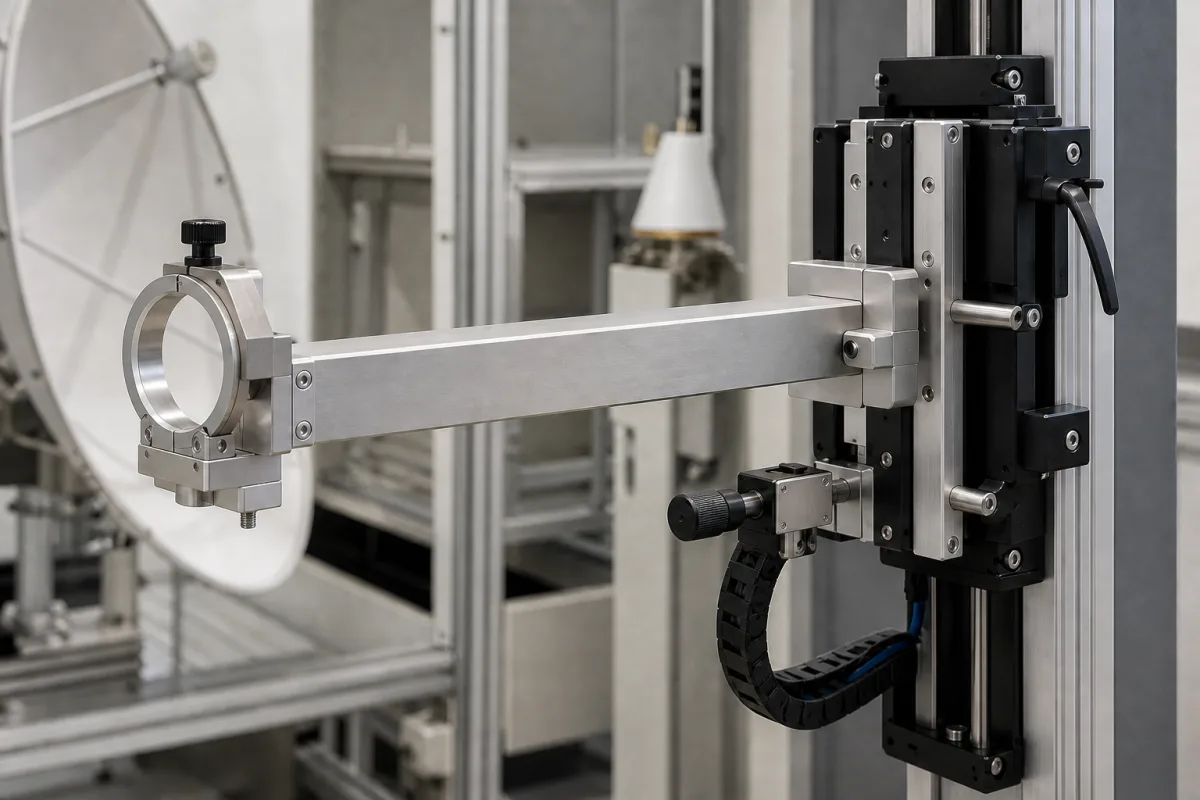 Horizontale Positionierarm in einer industriellen Fertigungsumgebung