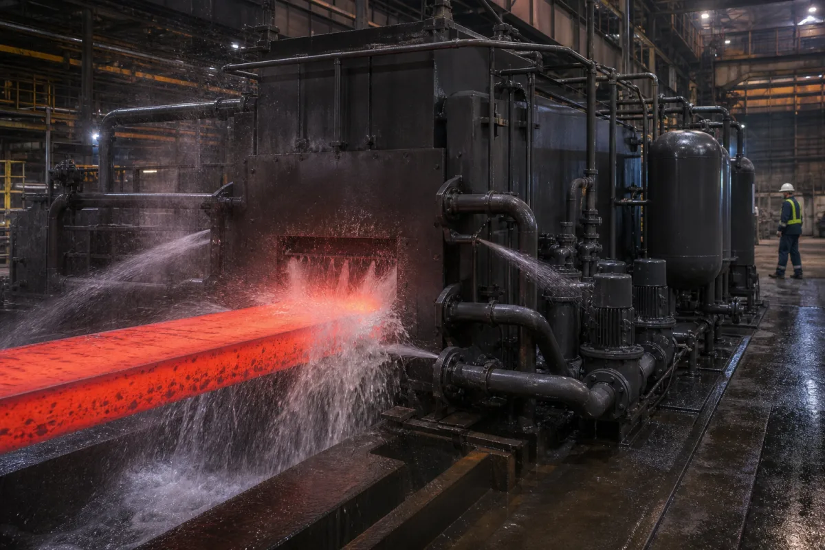 Hydraulisches Entzunderungssystem in einer industriellen Fertigungsumgebung