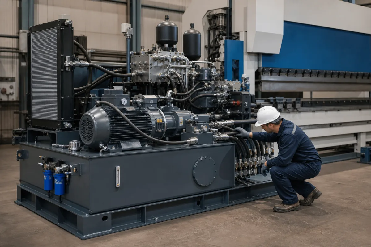 Hydrauliksystem in einer industriellen Fertigungsumgebung