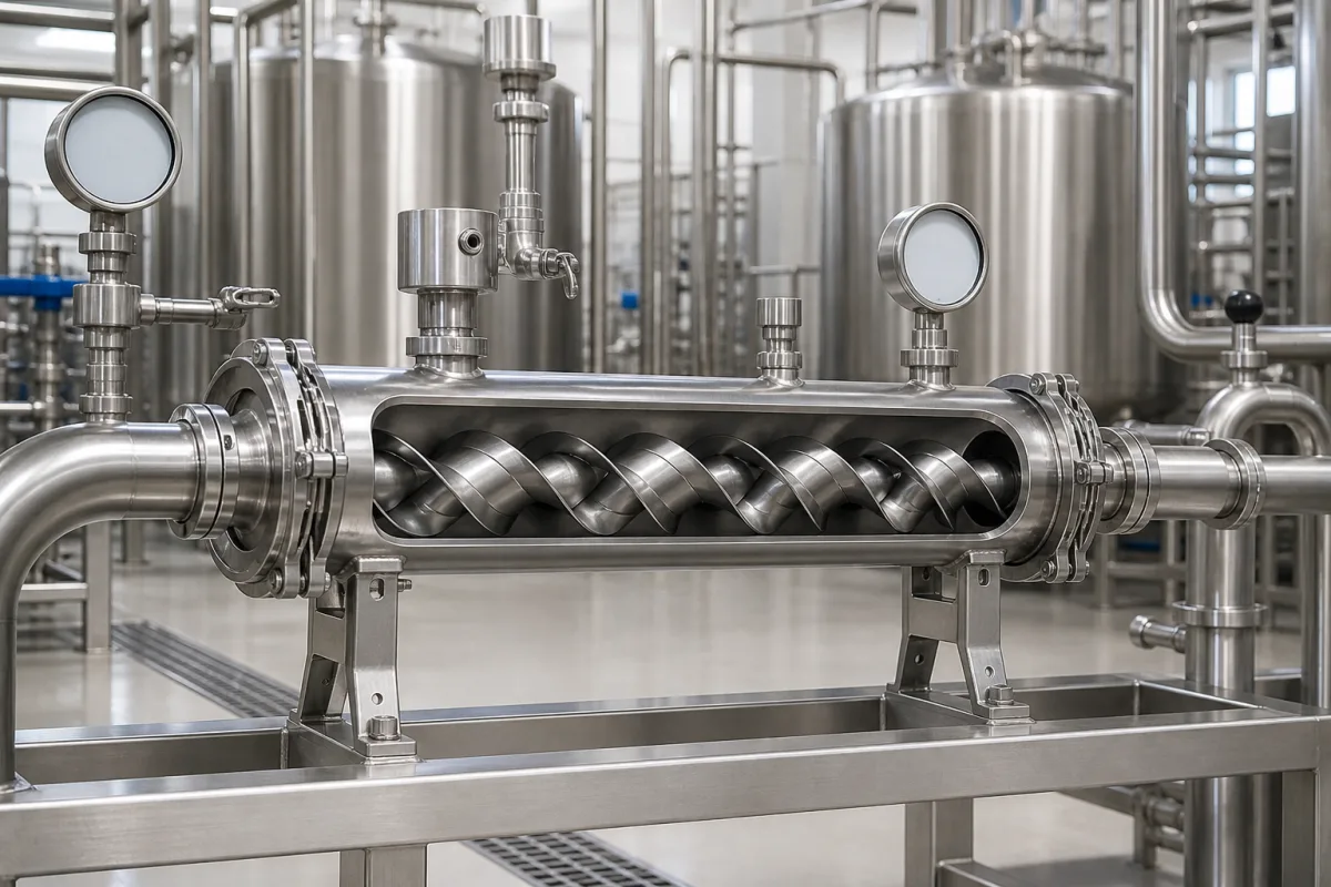 Inline-Mischer/Statischer Mischer in einer industriellen Fertigungsumgebung