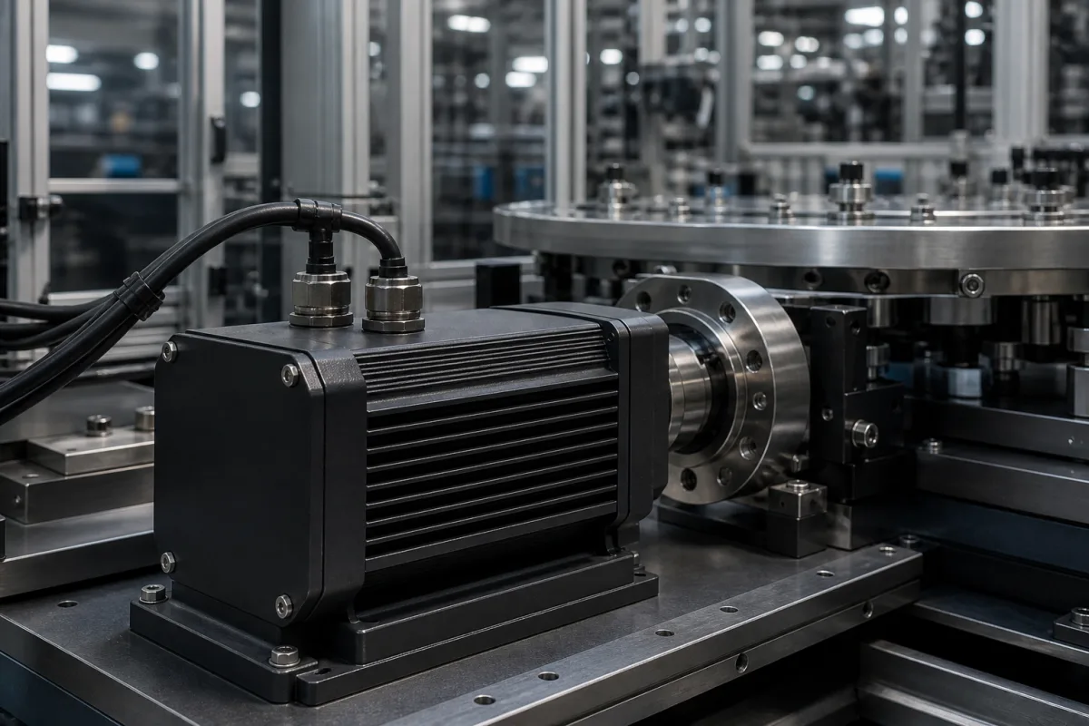 Indexiermotor in einer industriellen Fertigungsumgebung
