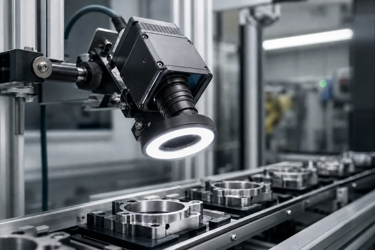 Industriekamera in einer industriellen Fertigungsumgebung