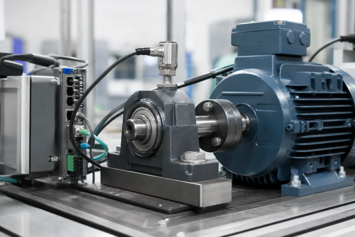 Industrielles intelligentes Sensormodul in einer industriellen Fertigungsumgebung