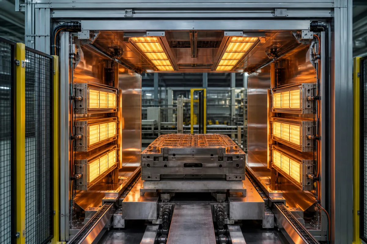 Infrared Heating Zone in a manufacturing environment