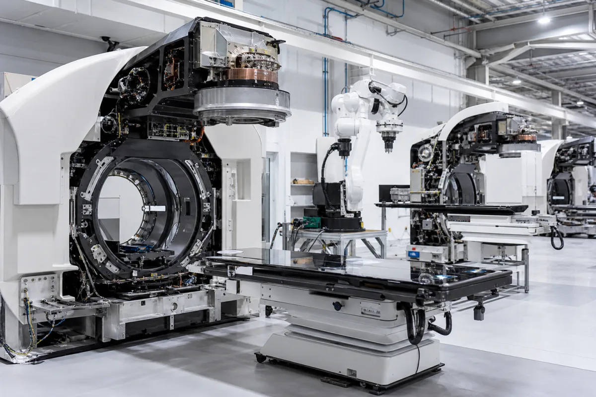 Integrated Radiotherapy Linear Accelerator Assembly System in a manufacturing environment