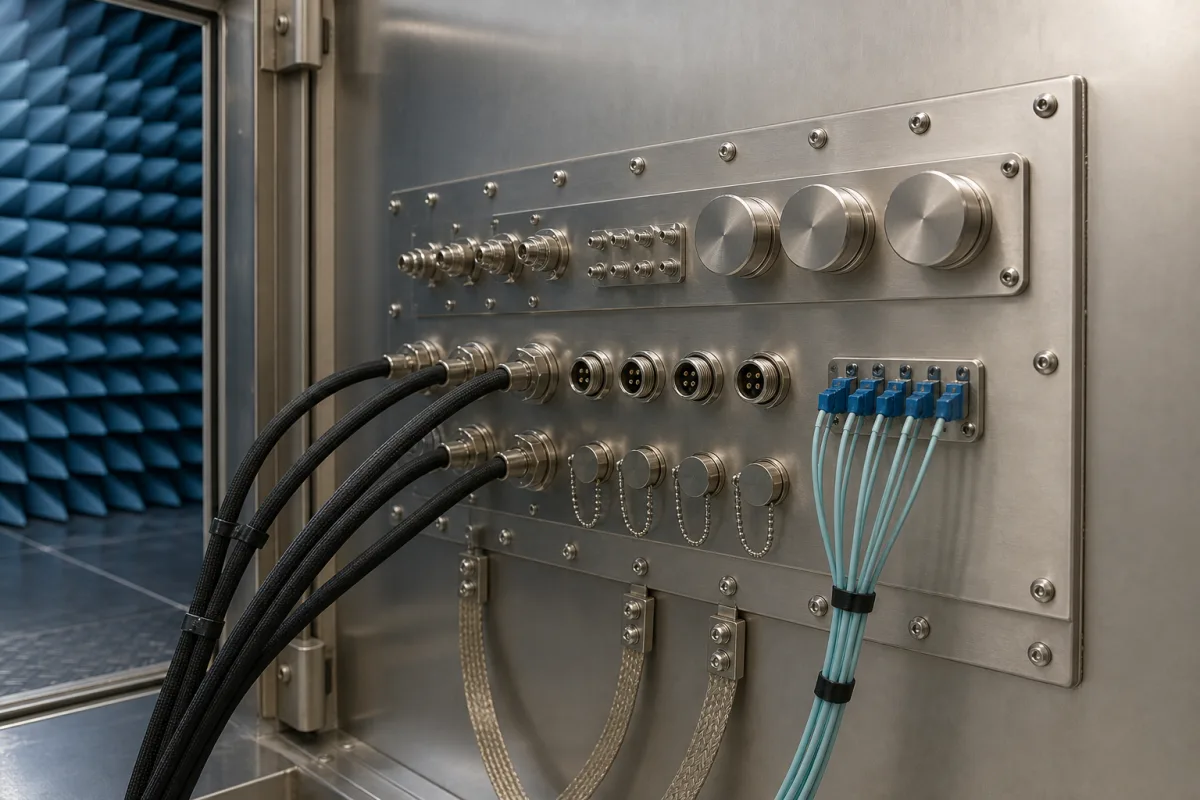 Bedienfeld in einer industriellen Fertigungsumgebung