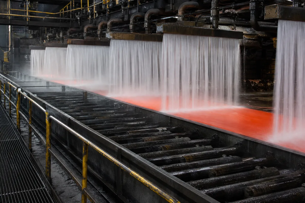 Laminarkühlsystem in einer industriellen Fertigungsumgebung