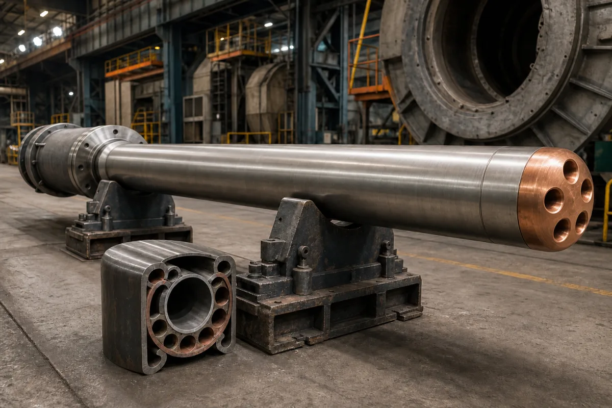 Lanzenkörper/Rohr in einer industriellen Fertigungsumgebung
