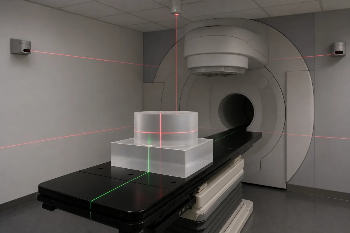 Laser-Positionierungssystem in einer industriellen Fertigungsumgebung