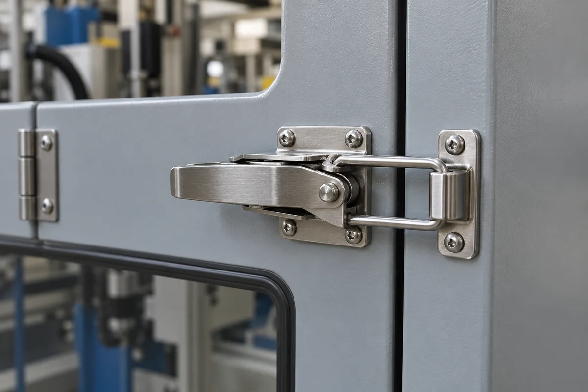 Latch/Clamp System in a manufacturing environment