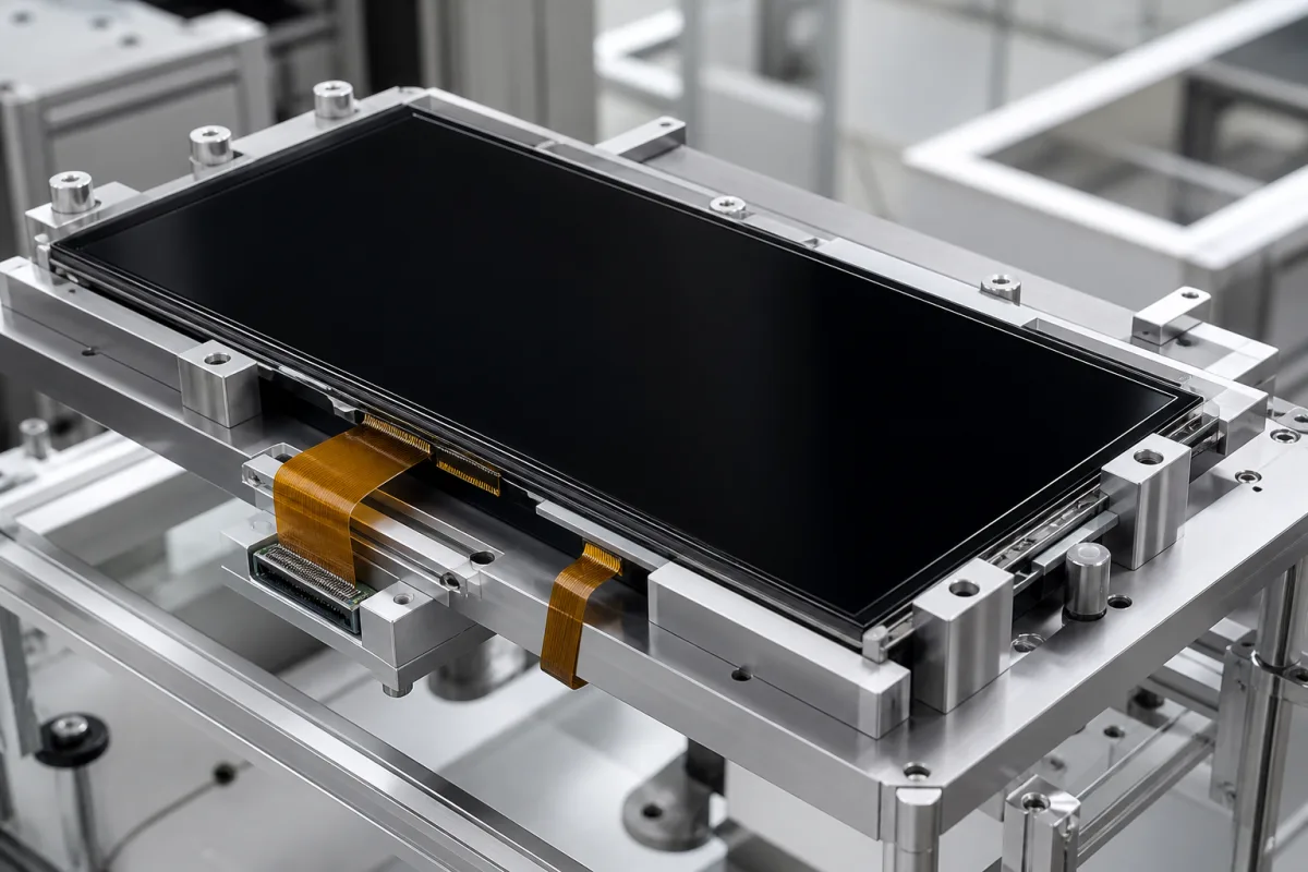 LCD/TFT-Bildschirm in einer industriellen Fertigungsumgebung