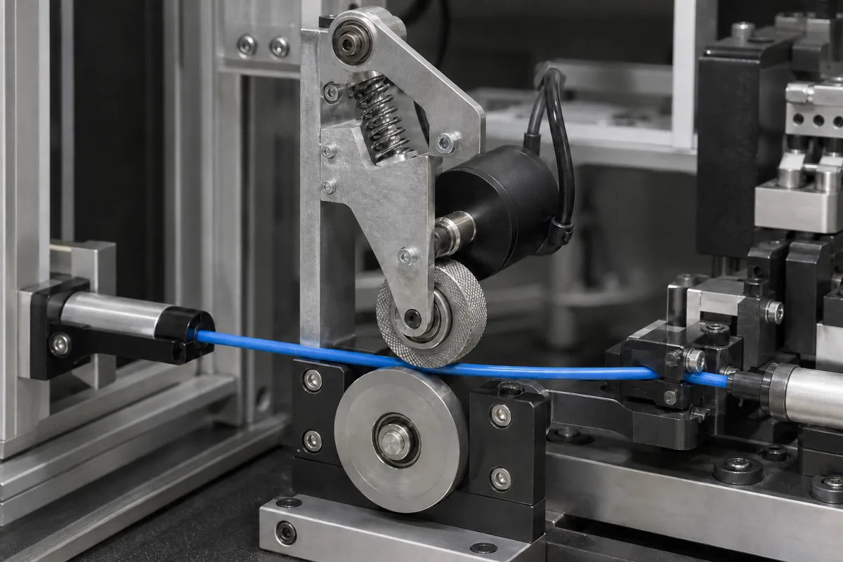 Längenmesssensor in einer industriellen Fertigungsumgebung