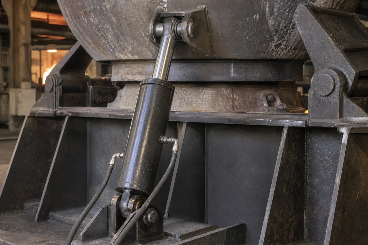 Hubzylinder / Aktuator in einer industriellen Fertigungsumgebung