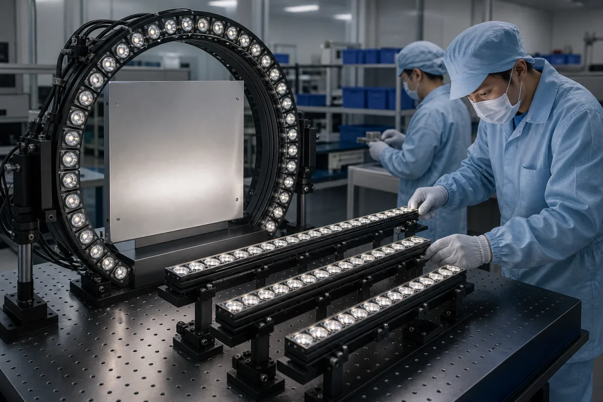 Lichtquellen-Array in einer industriellen Fertigungsumgebung