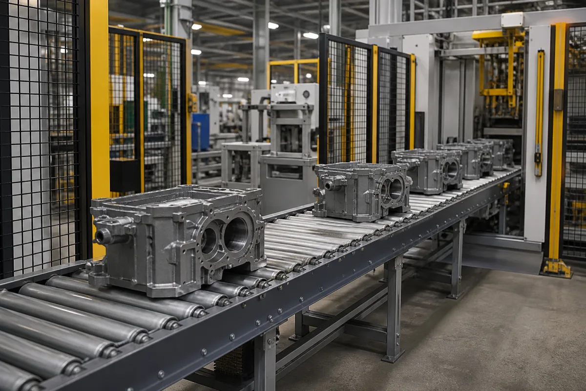 Hauptfördersystem in einer industriellen Fertigungsumgebung