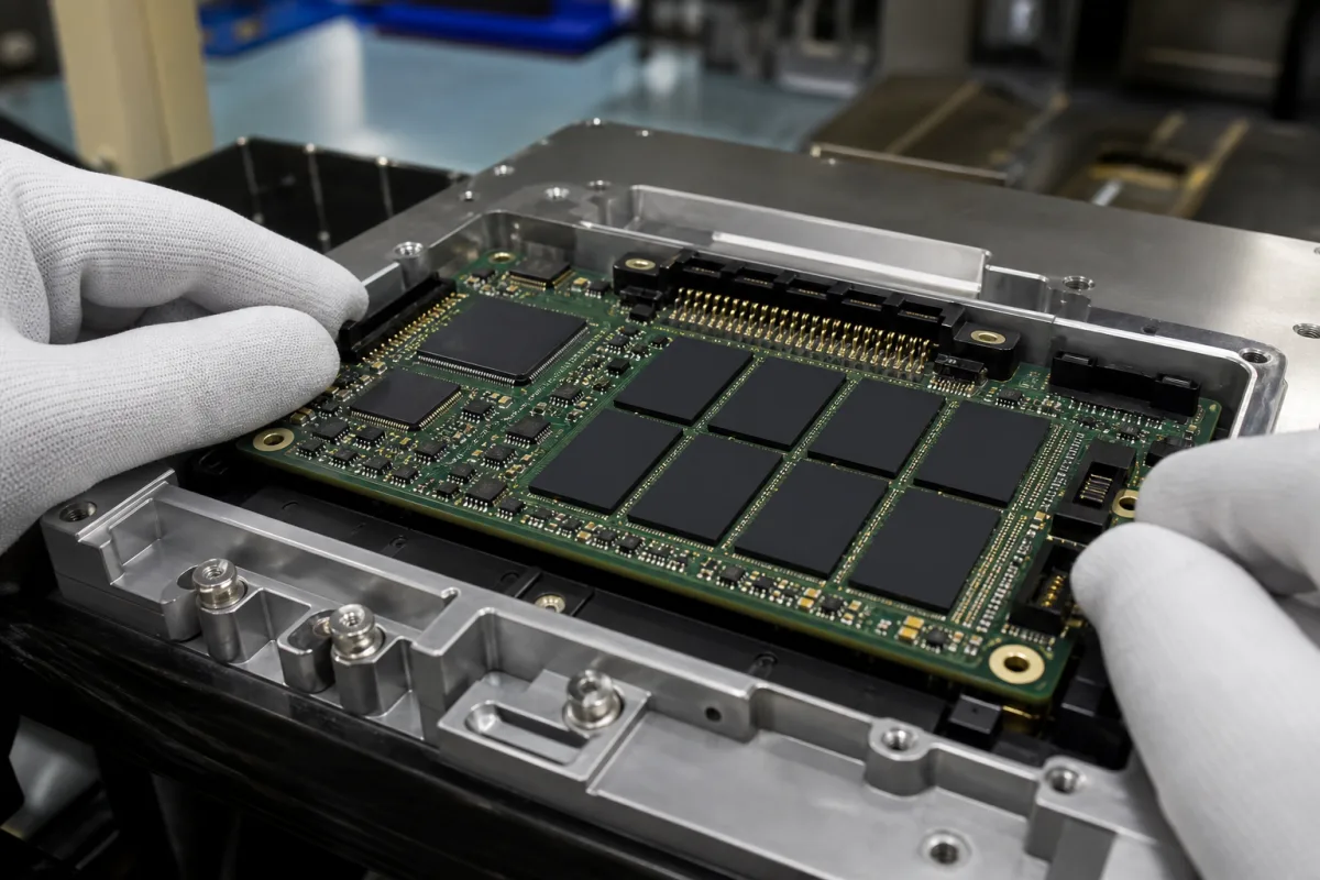 Speichereinheit (ROM/Flash) in einer industriellen Fertigungsumgebung