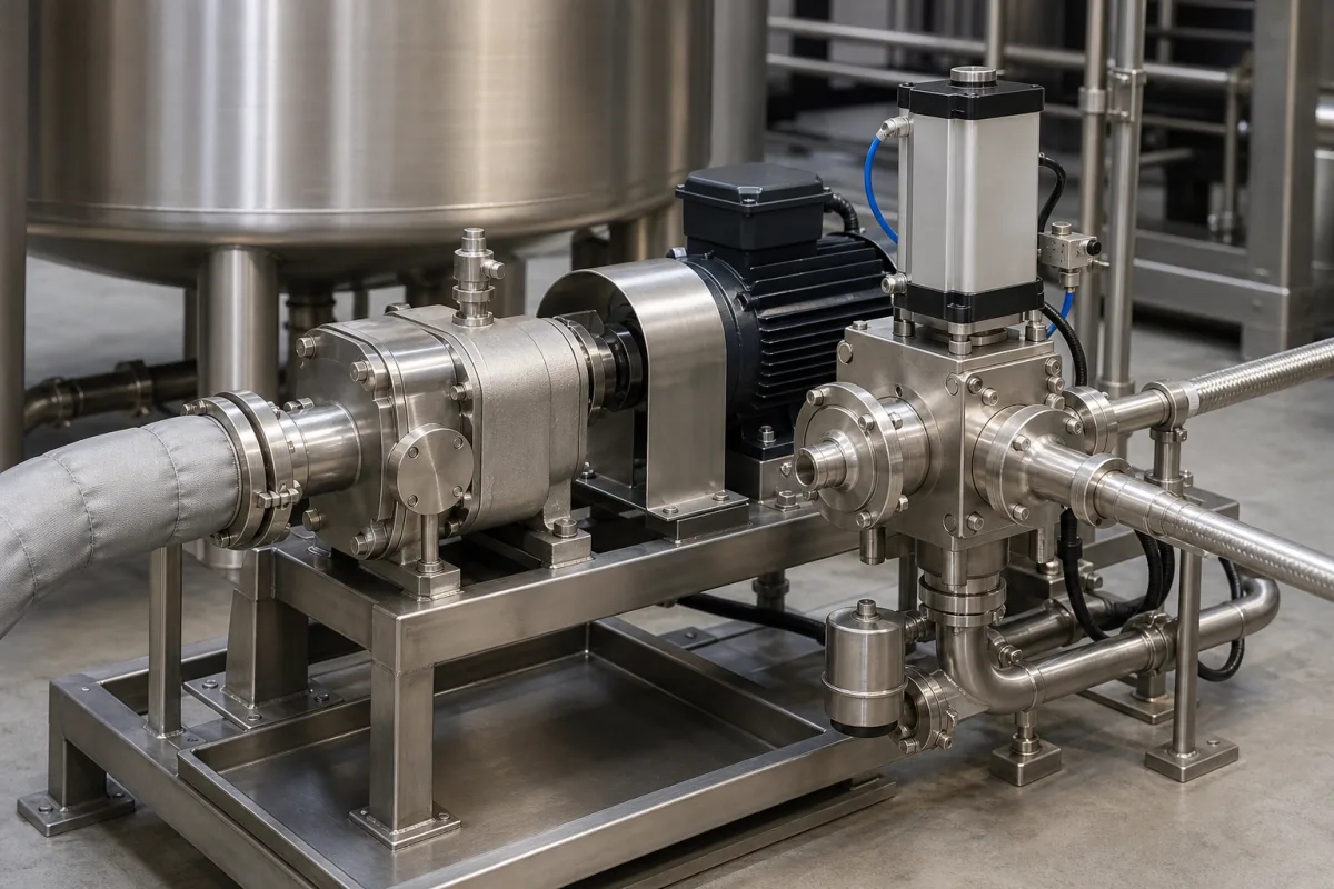 Dosierpumpe/-ventil in einer industriellen Fertigungsumgebung