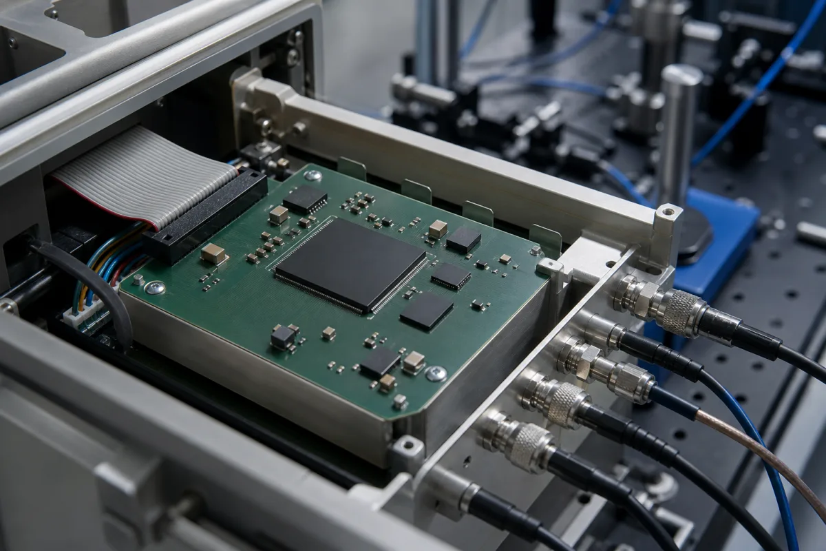 Mikrocontroller-/DSP-Einheit in einer industriellen Fertigungsumgebung