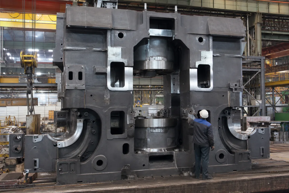 Gerüst in einer industriellen Fertigungsumgebung
