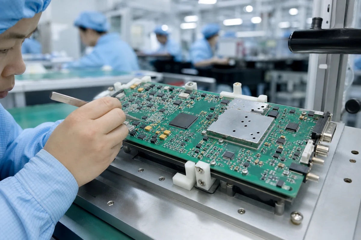 Modulator/Demodulator (Modem) in einer industriellen Fertigungsumgebung