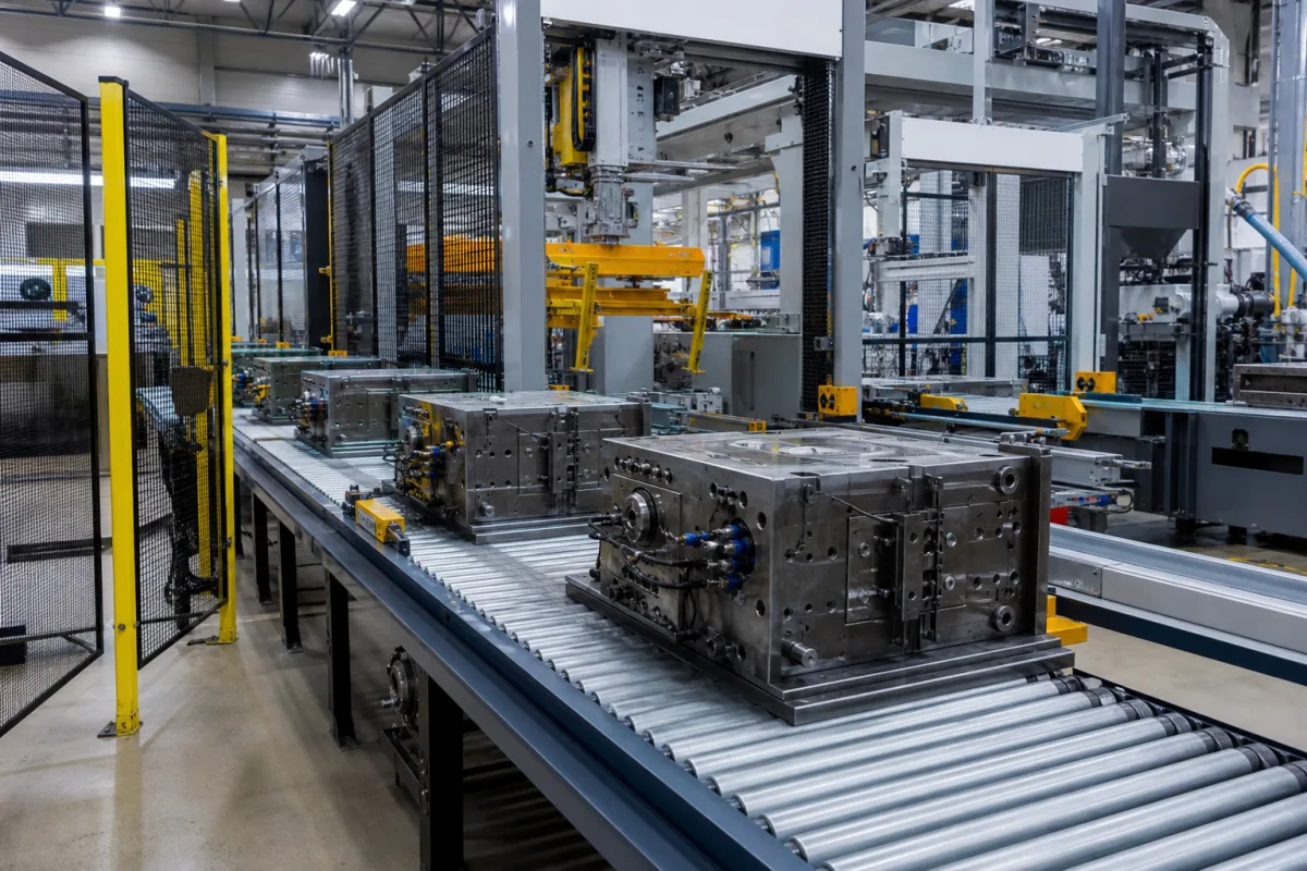 Formfördersystem in einer industriellen Fertigungsumgebung