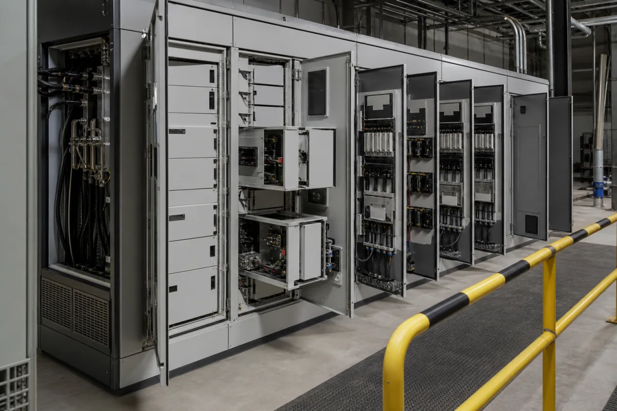 Motor Control Center in einer industriellen Fertigungsumgebung