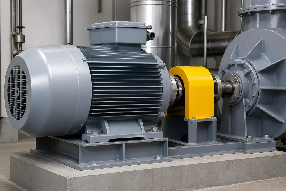 Motor in einer industriellen Fertigungsumgebung