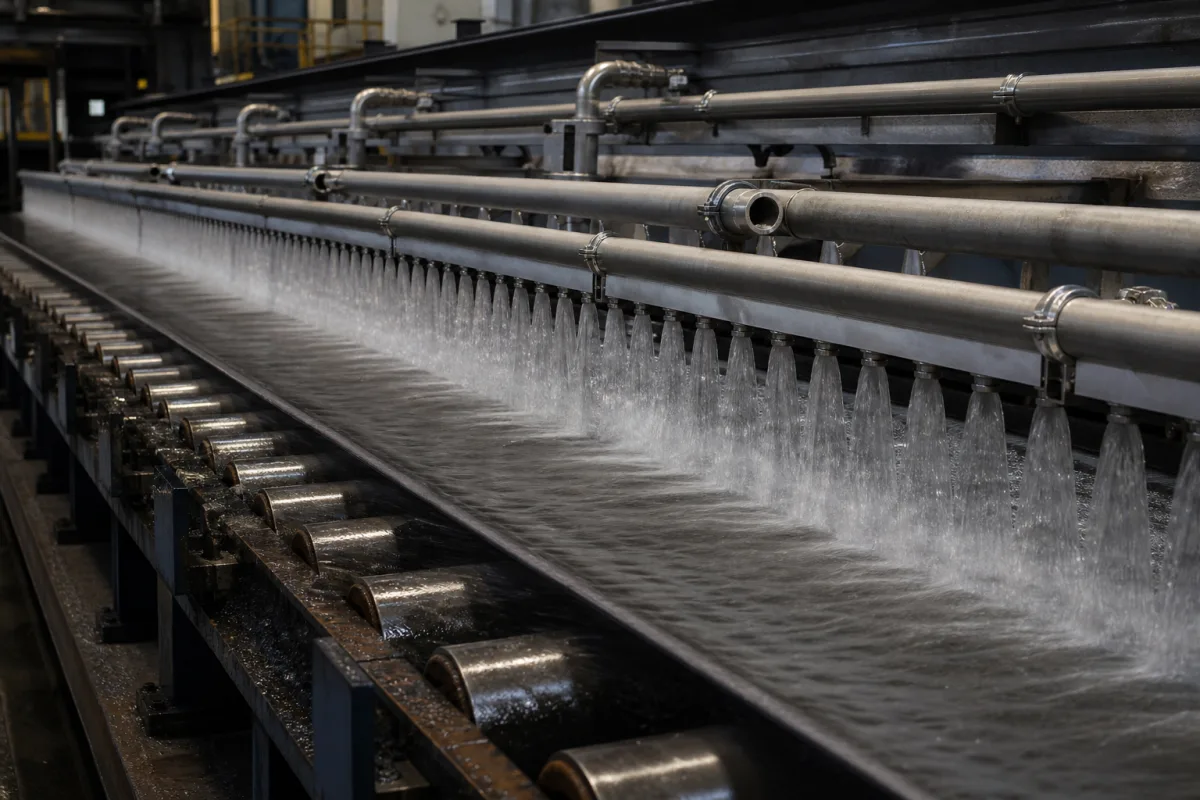 Düsenanordnung in einer industriellen Fertigungsumgebung