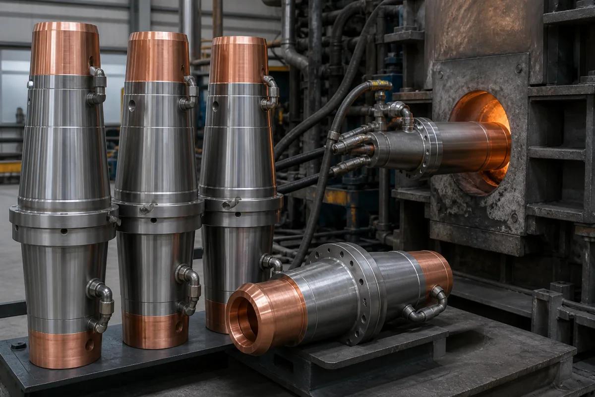 Düsenkörper in einer industriellen Fertigungsumgebung