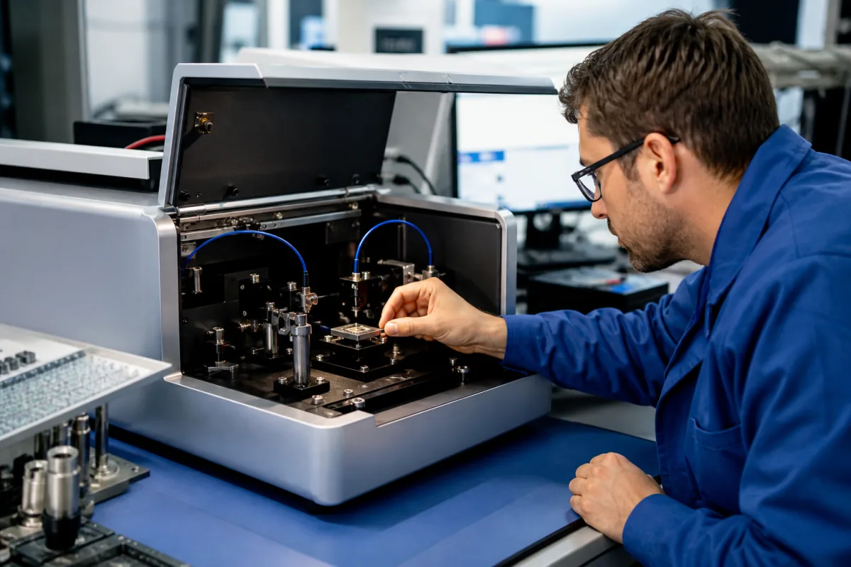 Optisches Spektrometer in einer industriellen Fertigungsumgebung
