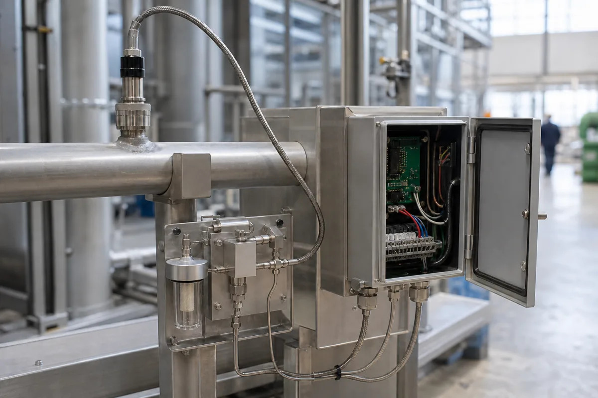 Sauerstoffsensor/-analysator in einer industriellen Fertigungsumgebung